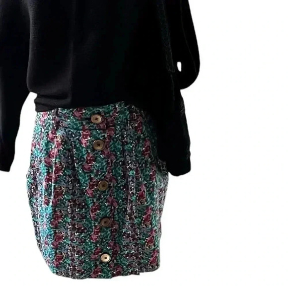 Y2K Floral Micro Mini Skirt Sz‎ S Coquette Cottagecore Preppy Vibes - Picture 9 of 14